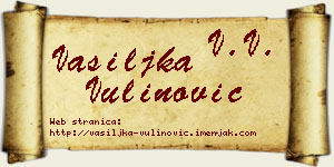 Vasiljka Vulinović vizit kartica